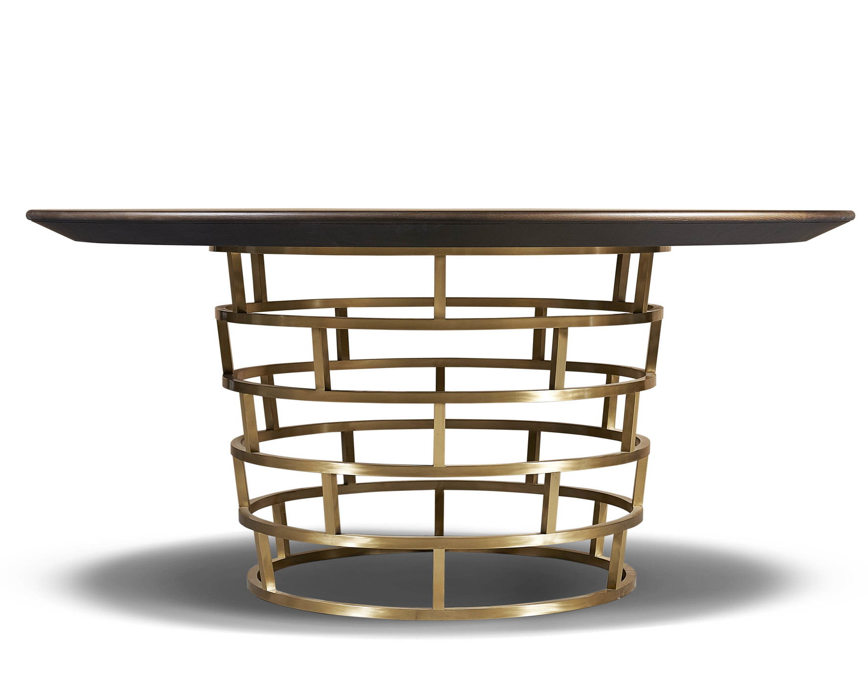 Refined brass dining table 