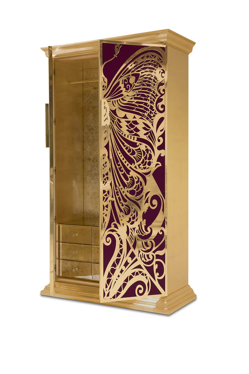 Designed with a profound admiration and influence of the French decorative arts, the Mademoiselle Armoire will transport you to another world in a crazy beautiful kind of way.