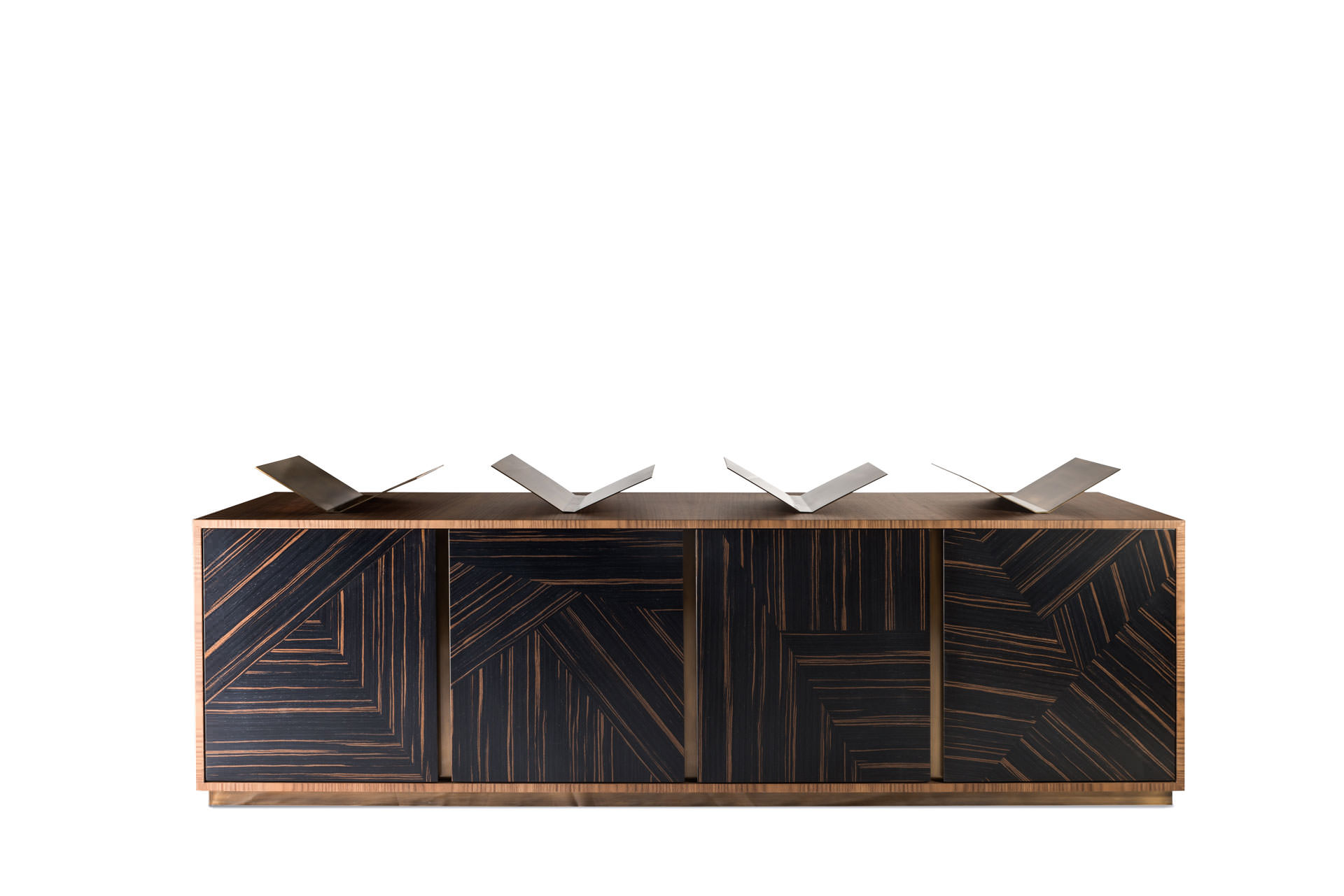 Sideboard with integral book holders